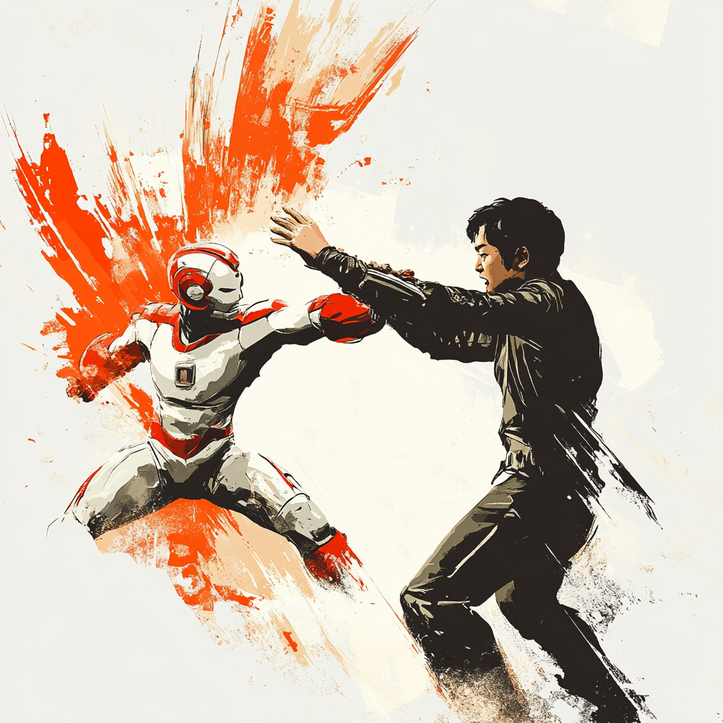 Ultraman与成龙对战