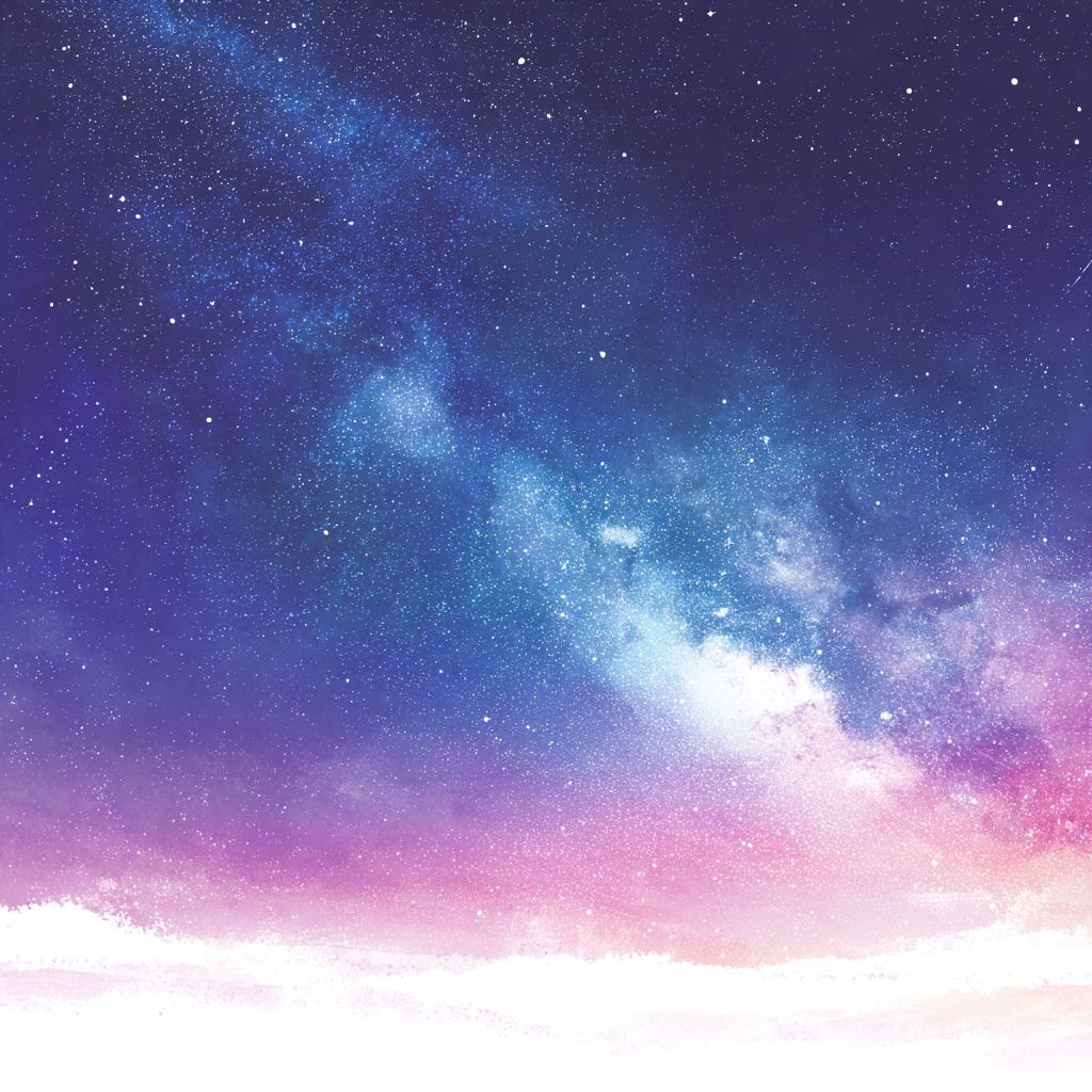 夜空中绚烂多彩的银河