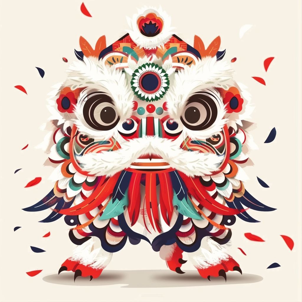 设计鸡狮舞的服装，融合现代潮流与客家民俗文化。