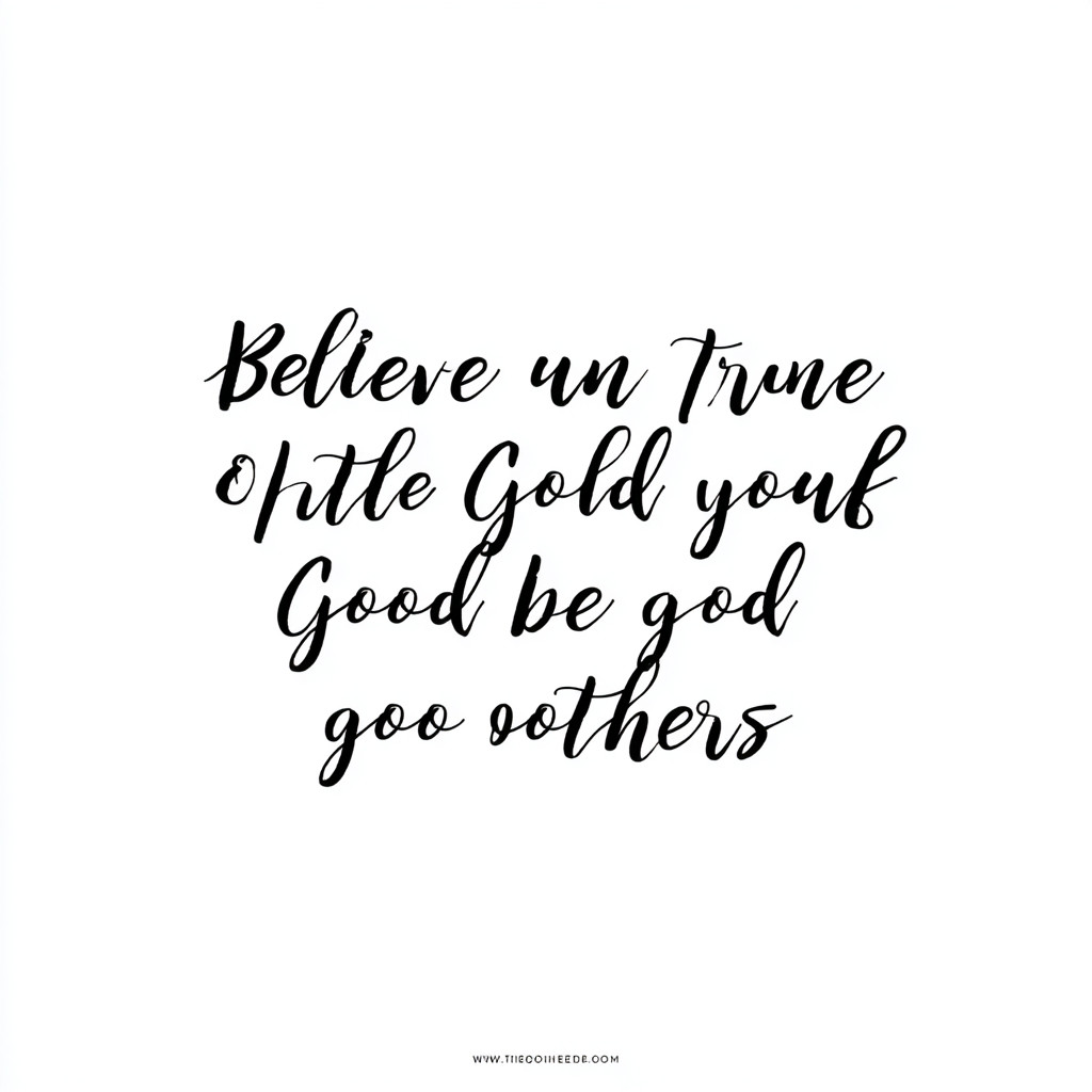 相信唯一的真神，善待自己，善待他人。