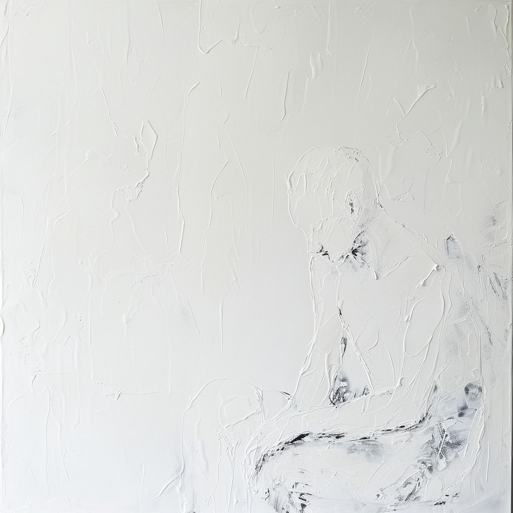 简约风格的全能人物，抽象艺术表现