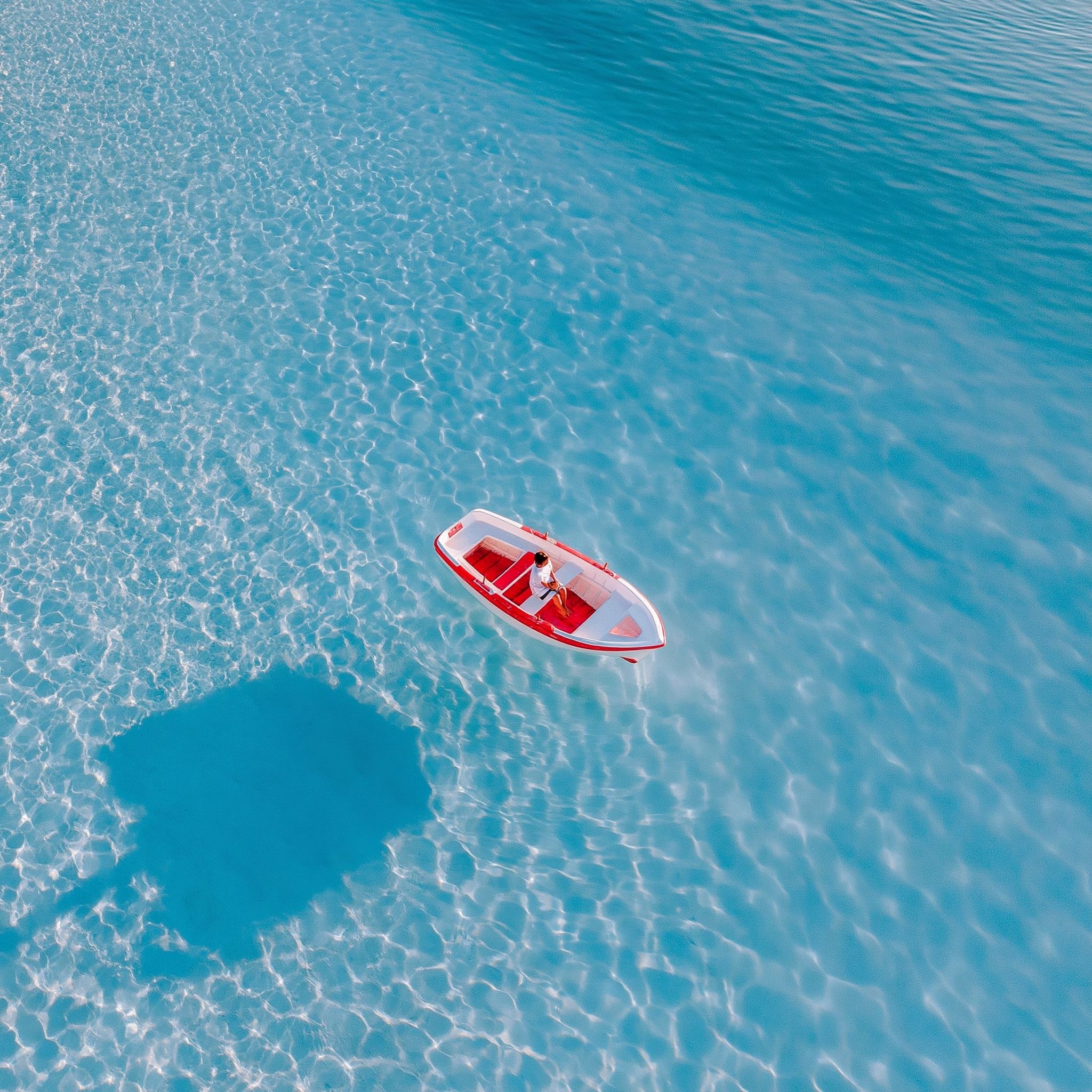 Beautiful scenery with clear blue water
