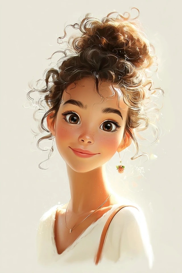 Soft digital painting with warm pastels