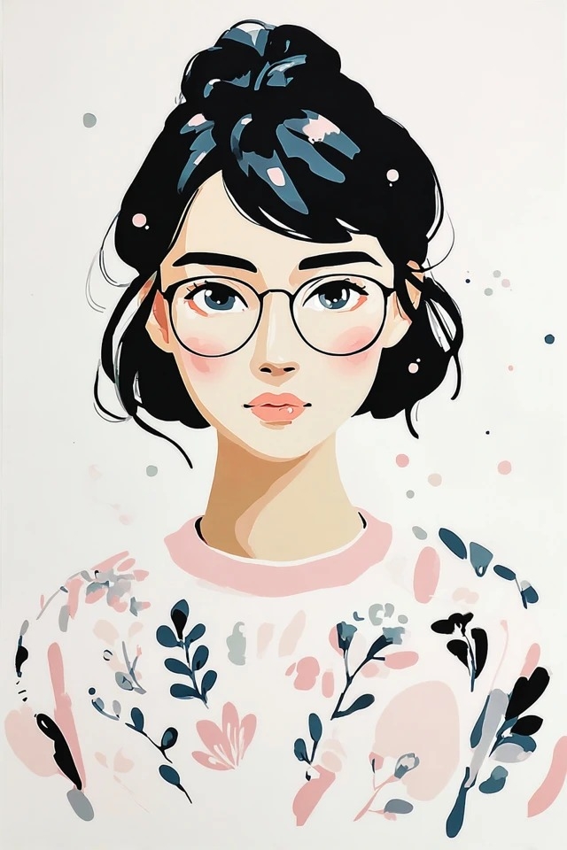 편집 초상화 및 라이프스타일 브랜드, 여성 제품에 적합한 일러스트