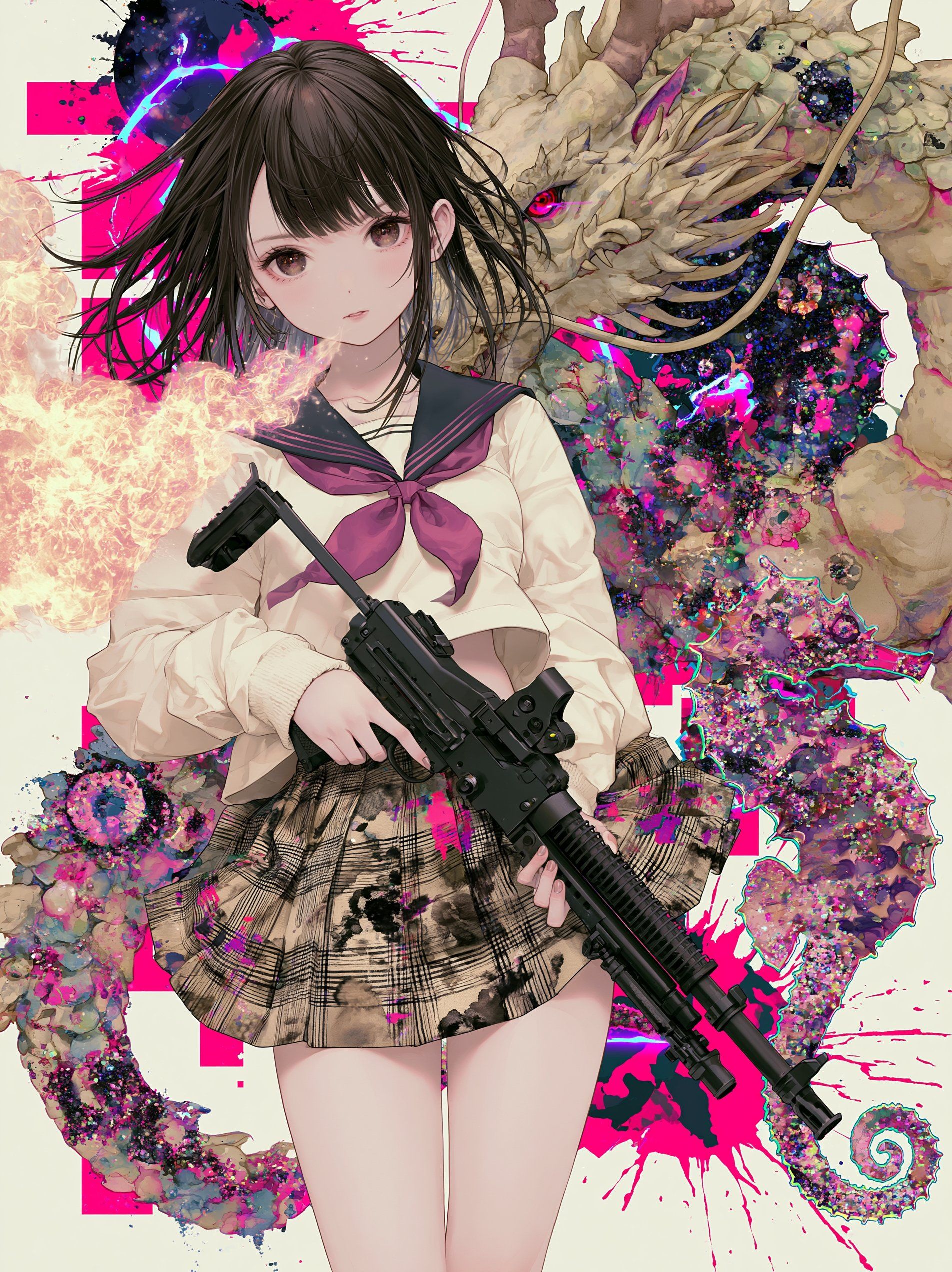 هذا هو أسلوب الأنمي الأكاديمي المظلم الذي يجمع بين الجمال الياباني الدقيق والعناصر الفوضوية