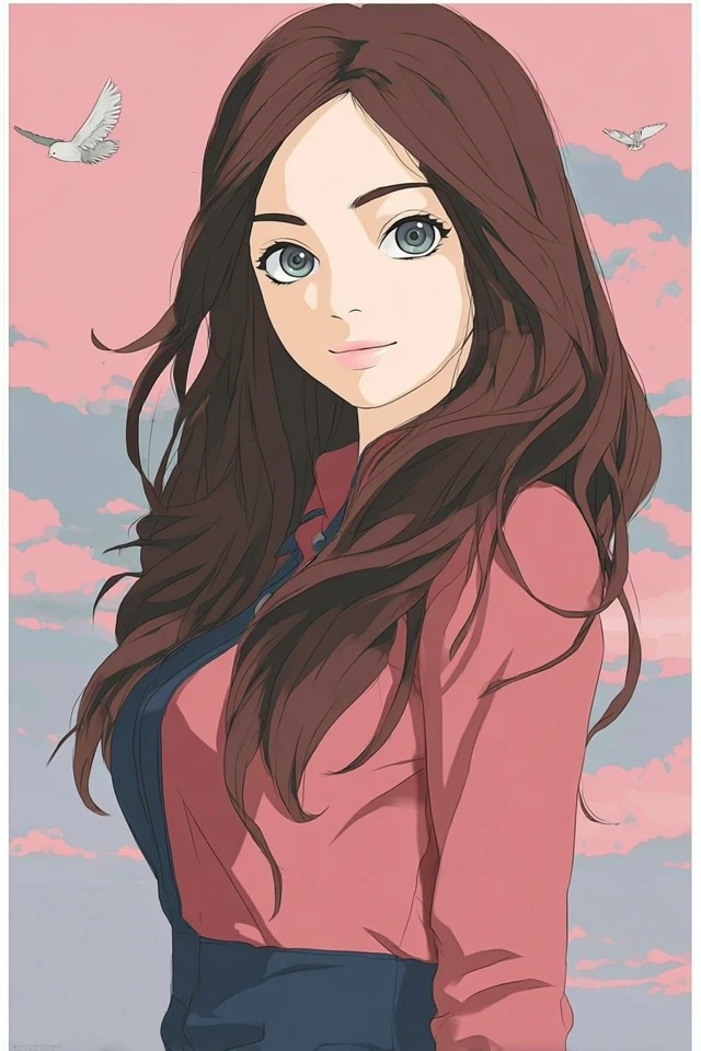 Weiche Tonanime-Illustration geeignet für Cover und Porträts