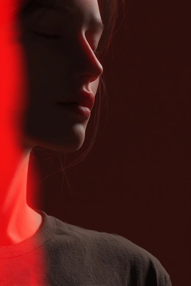 Efectos de claroscuro adecuados para thrillers psicológicos y editoriales de moda vanguardista