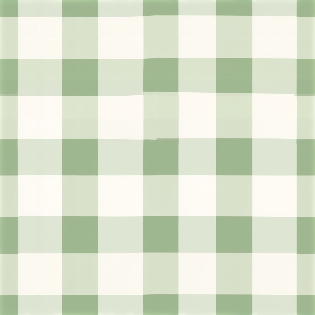 Padrão de gingham verde sálvia e branco