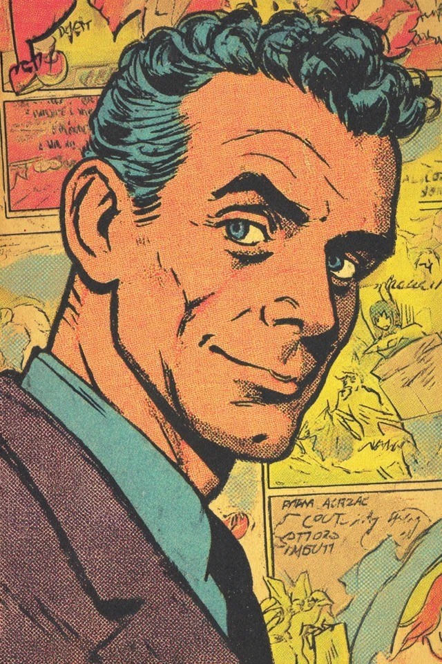Vintage comic halftone with bold saturated colors