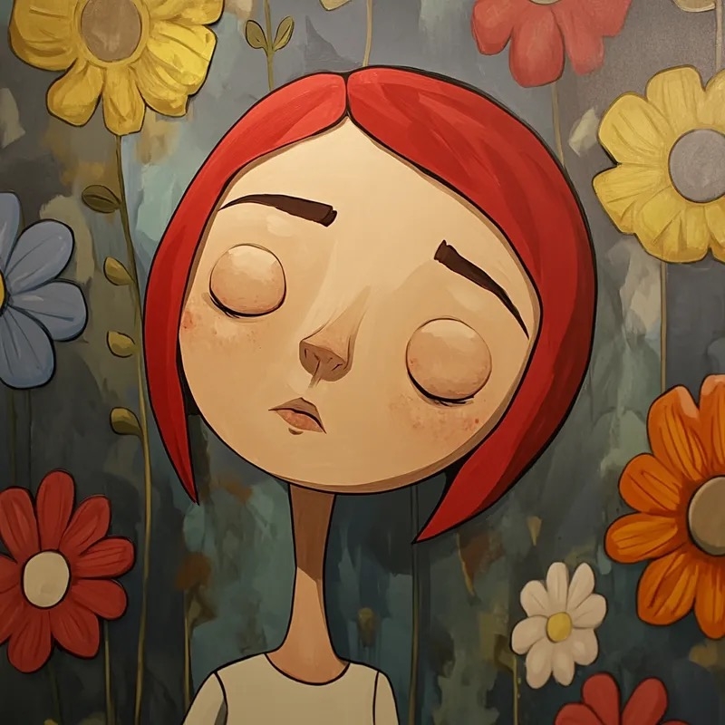 The fusion of illustration and picture book art creates a soft yet slightly melancholic serene atmosphere