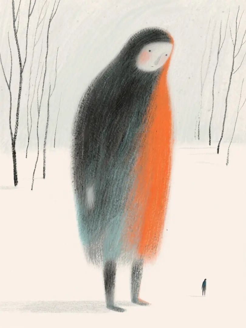 スウェーデンのイラストは高次の創造性と孤独感を表現しています
