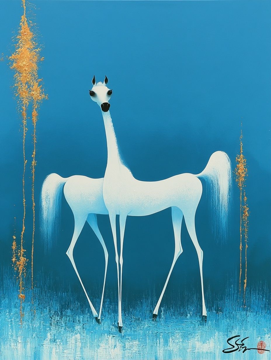 Creative display of a horse