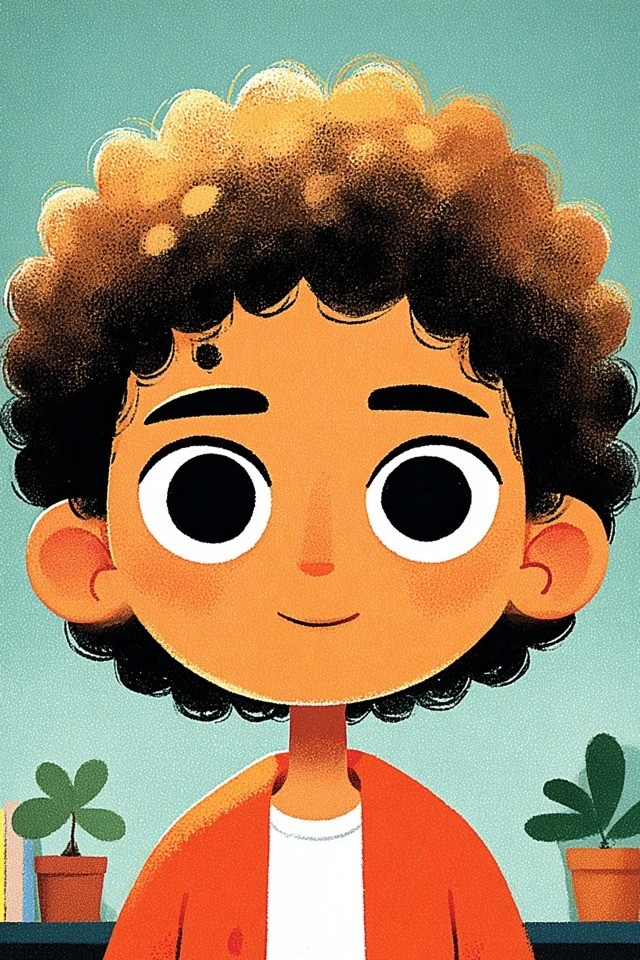Warmes retro-Illustration geeignet für Kinderbuchcover