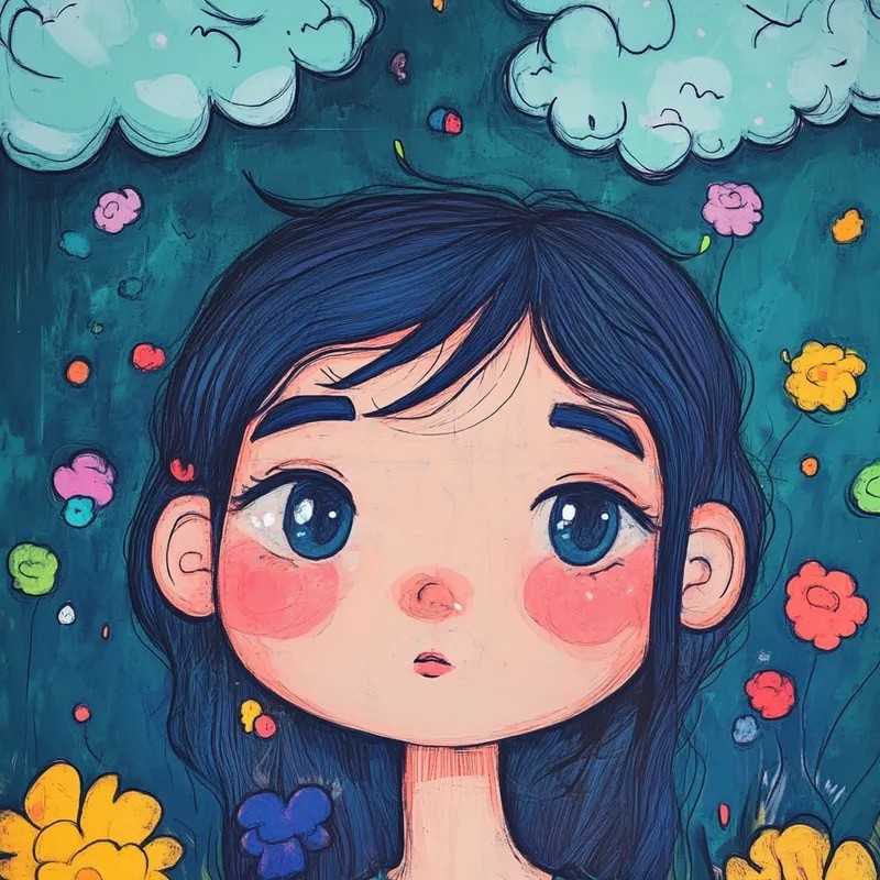 Ceci est une illustration dans le style de conte de fées guérisseur