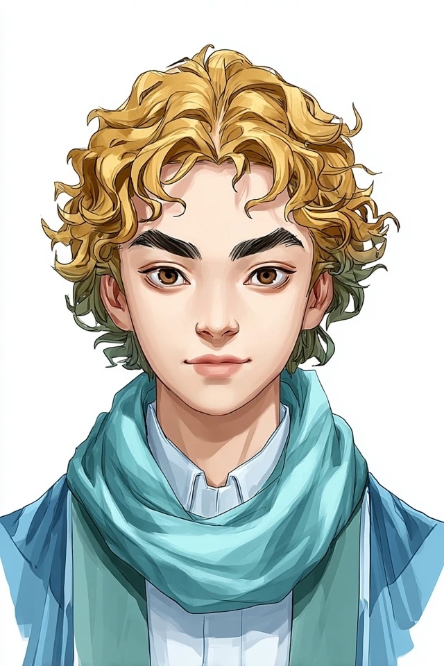 Ilustración digital limpia adecuada para retratos de personajes y novelas visuales