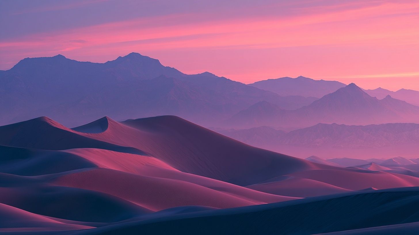Sunset at Mesquite Flat Sand Dunes