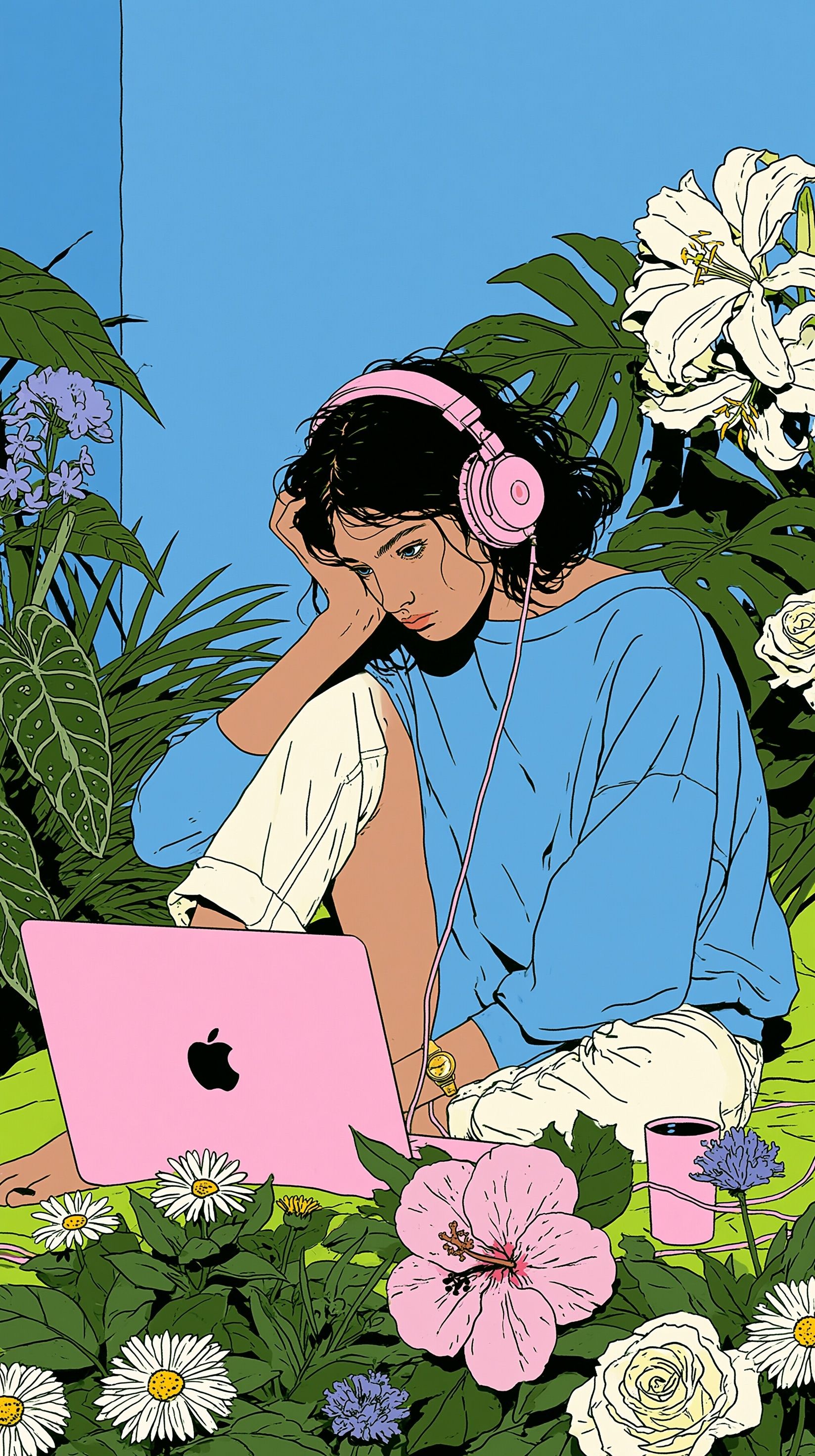 Explore and create visual content for summer songs