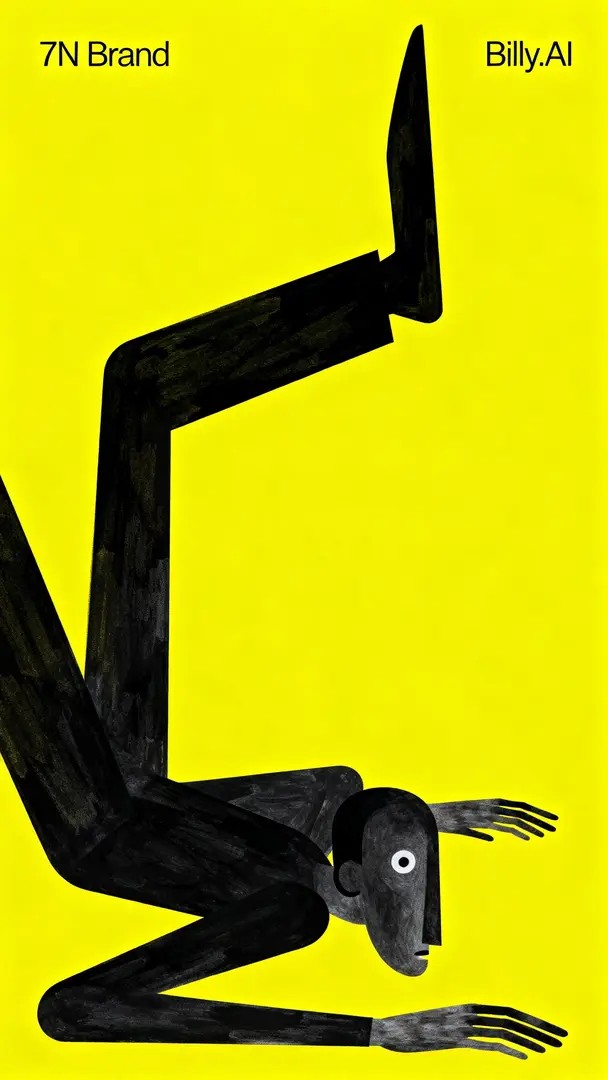 Der minimalistische avantgardistische Kunststil hat eine starke visuelle Wirkung