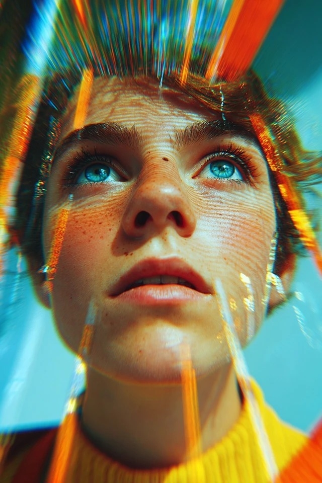 Effets visuels adaptés aux éditoriaux de mode, couvertures d'albums musicaux, affiches de films de science-fiction et campagnes publicitaires de cosmétiques