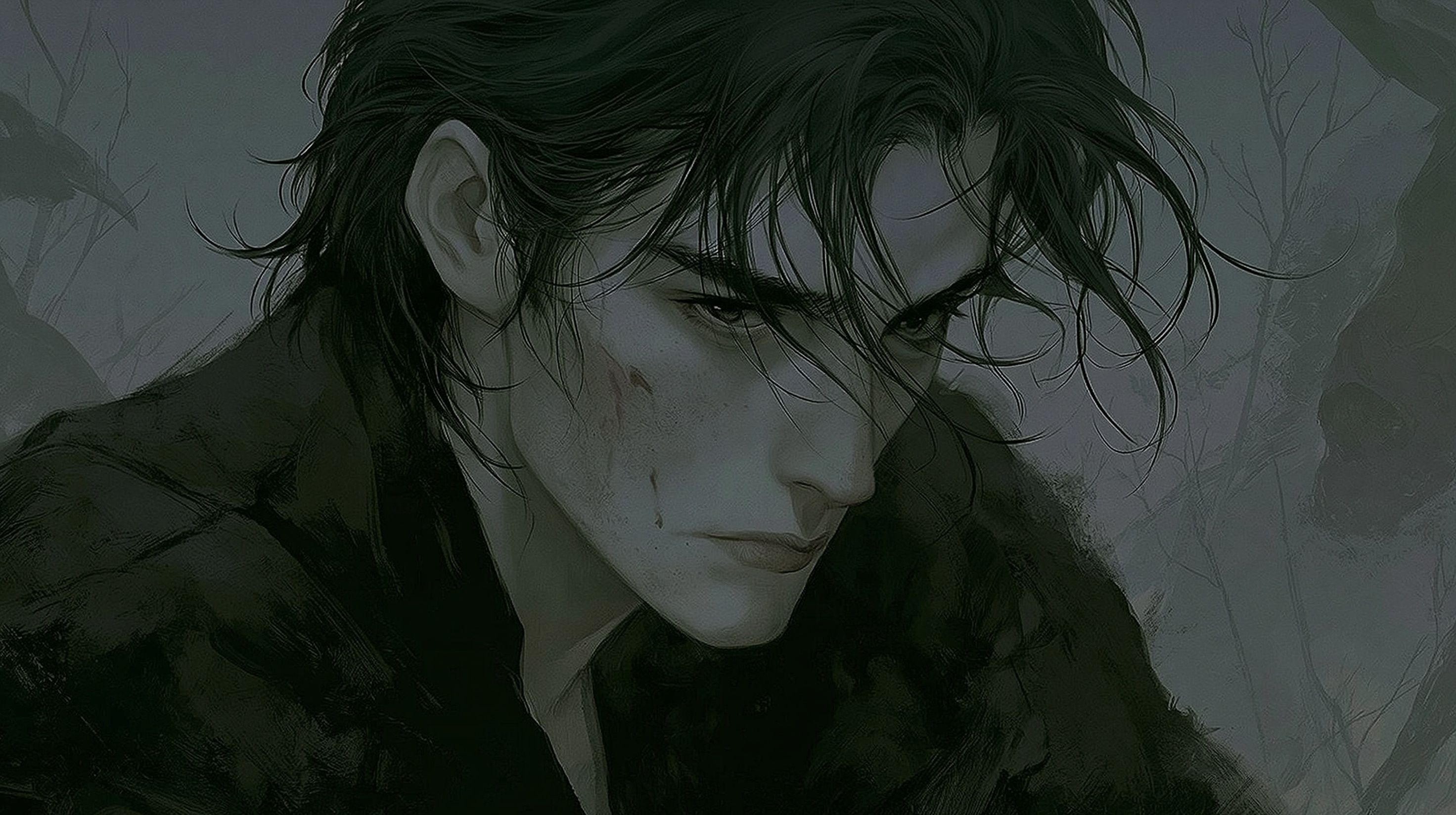 Personaje masculino inspirado en el anime de los 90