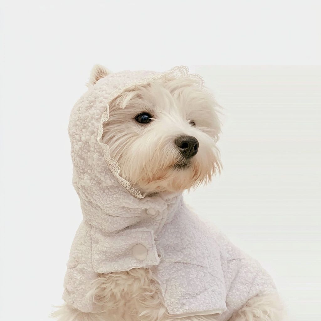 Design winter down jackets for small dogs