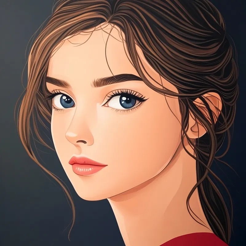 Characteristics of Japanese shojo manga style illustration