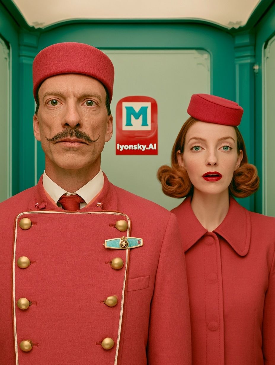 Gros plan d'une invitée féminine et d'un concierge masculin dans un ascenseur