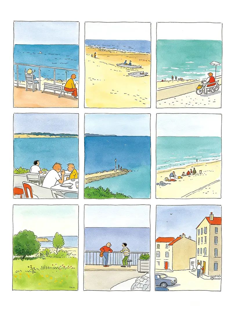 The fresh watercolor picture book conveys the healing feeling of slow living