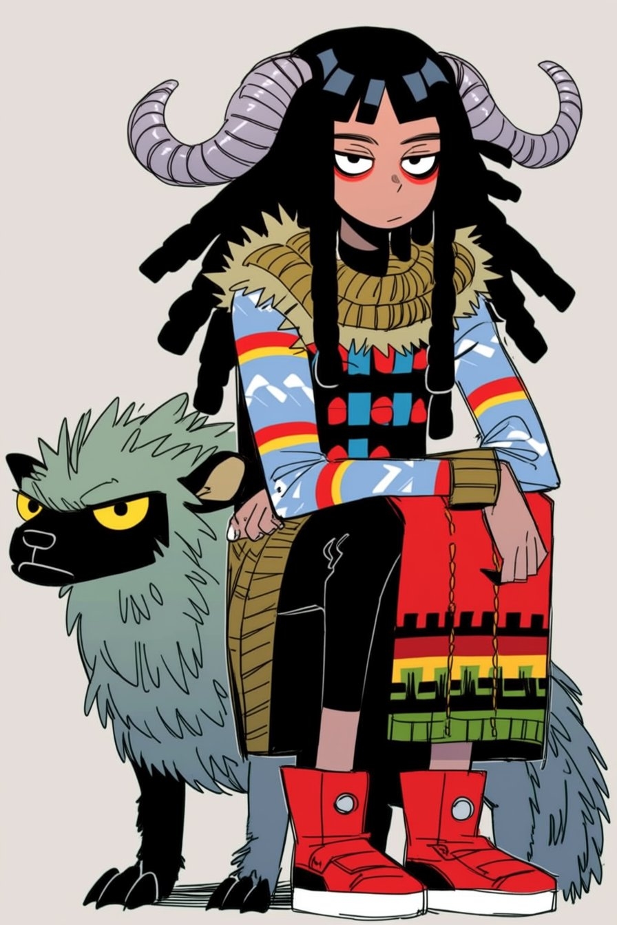 Stammes-Trend-Illustrationen verbinden primitive und moderne Elemente