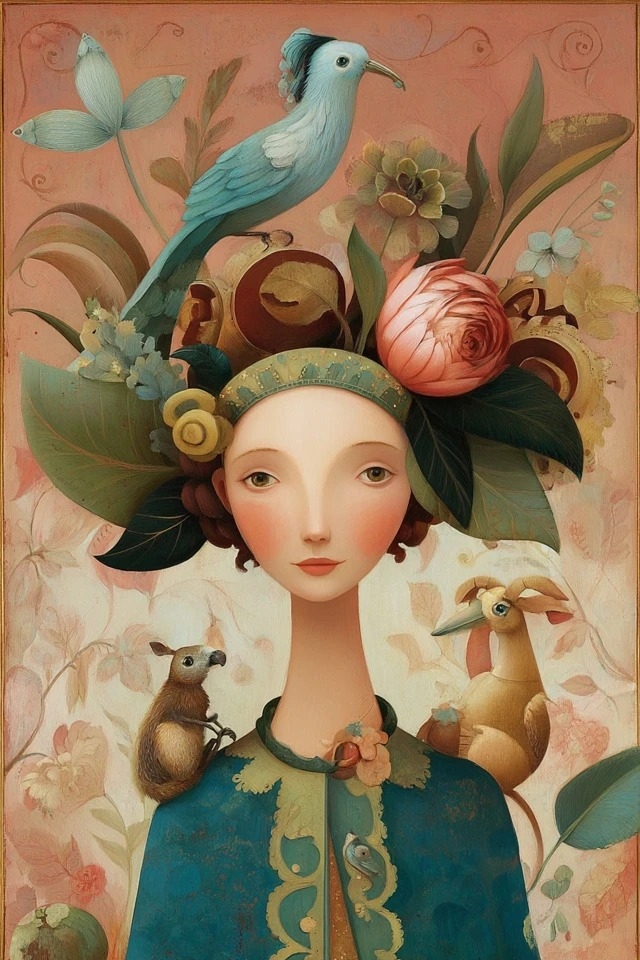 Suave surrealismo de arte popular adecuado para ilustraciones de libros infantiles y exposiciones de galerías de fantasía