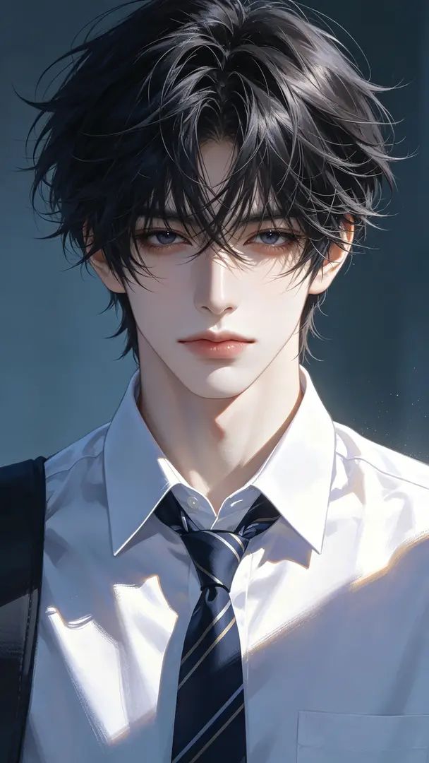 The male lead is a pure and handsome high school student