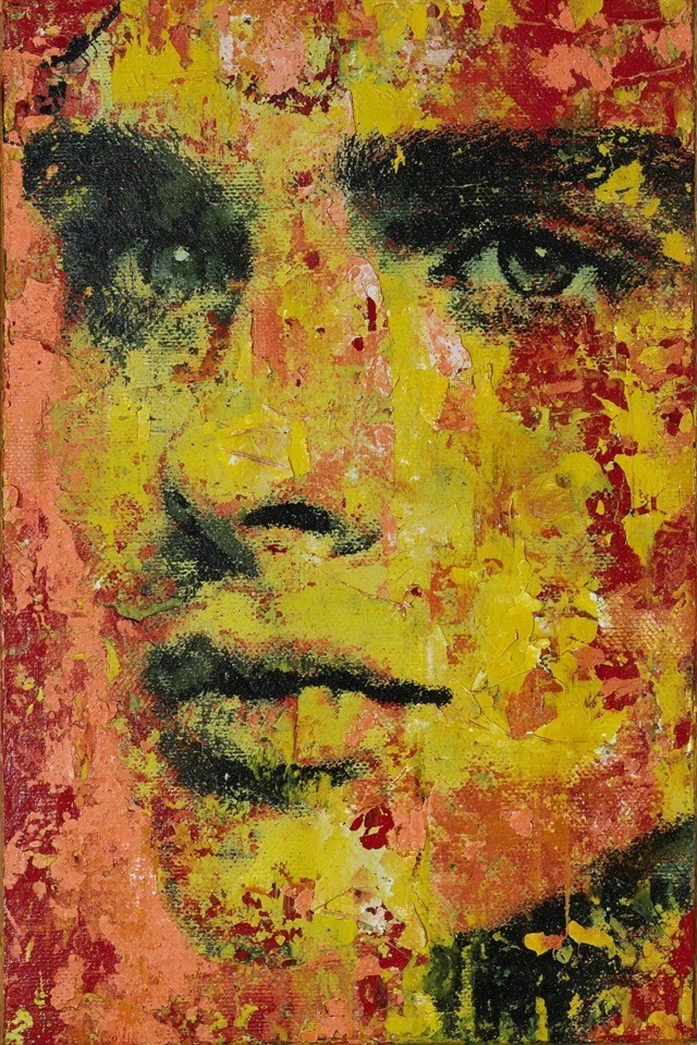 Dicke Impasto-Pinselstriche erzeugen ein Vintage-Gefühl