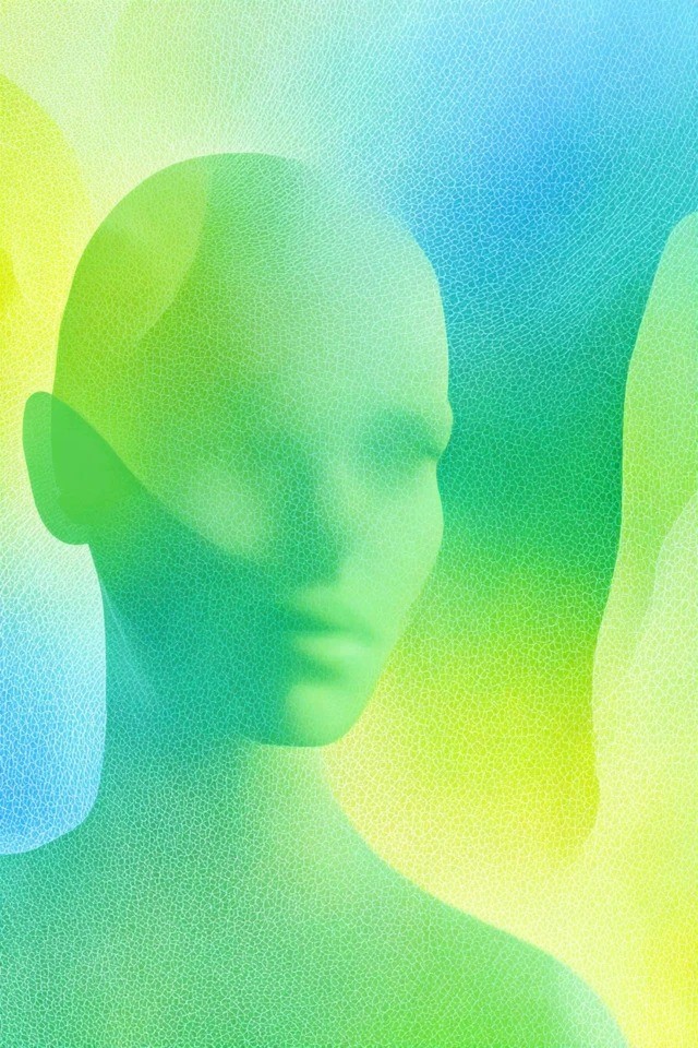 Malla de degradado suave con textura de ruido granular adecuada para marcas de bienestar y aplicaciones de meditación