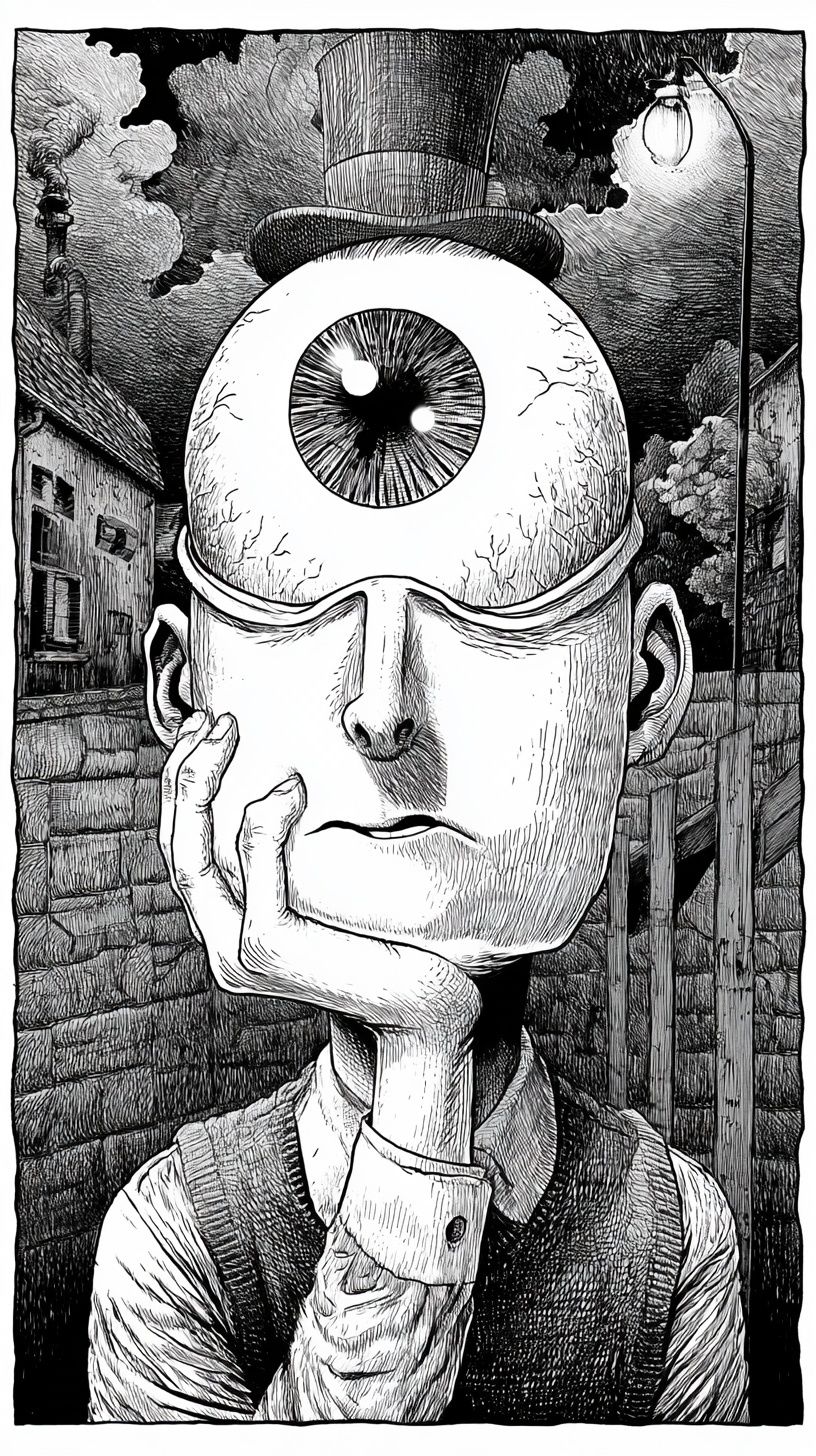 Random Monday thoughts influenced by Junji Ito, Basil Wolverton, Philippe Caza, Moebius.