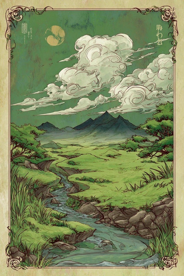 Vintage handgezeichnetes Tarot-Ästhetik-Design