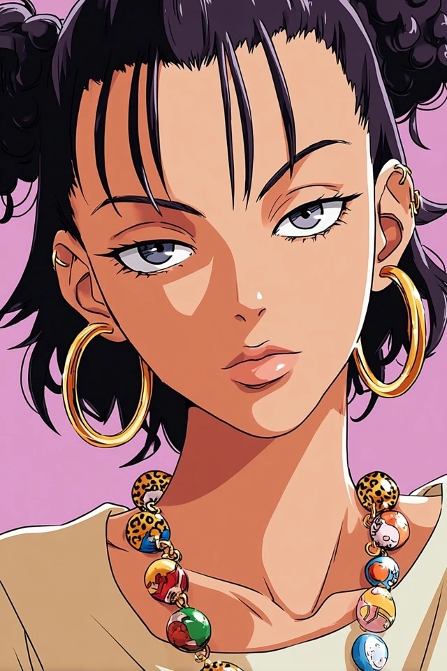 Der Anime-Stil der 1990er Jahre eignet sich für Mode-Editorials