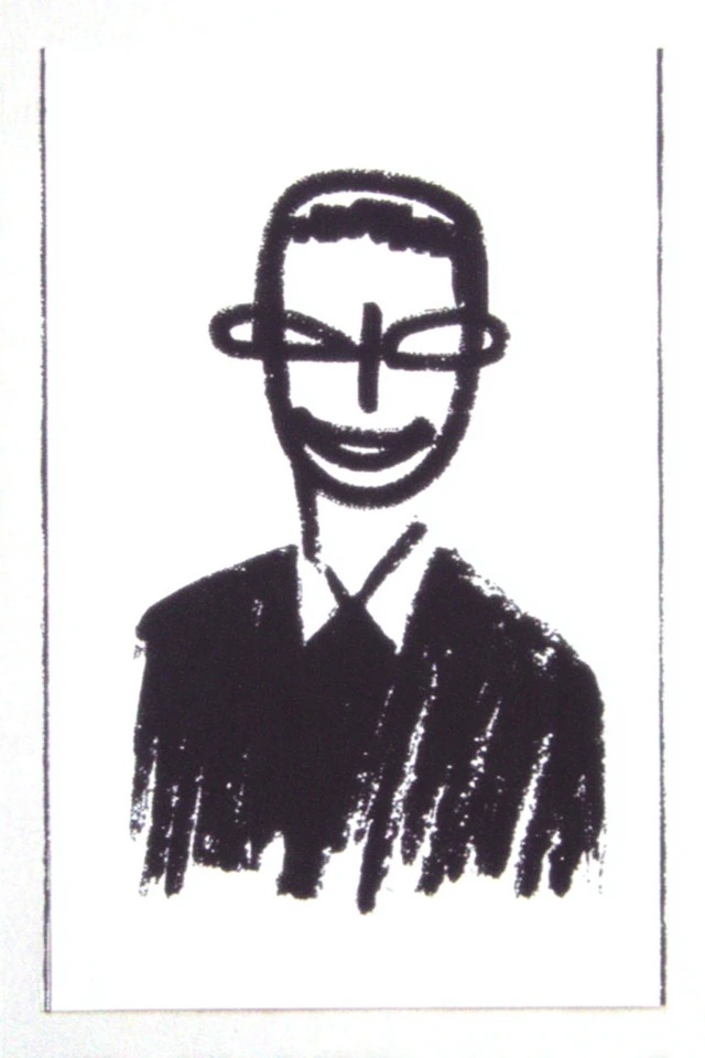 Dibujo en blanco y negro adecuado para portadas de libros y marcas minimalistas