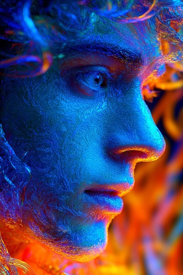 Gradientes bioluminescentes adequados para paisagens de sonhos cyberpunk e habitats árticos alienígenas