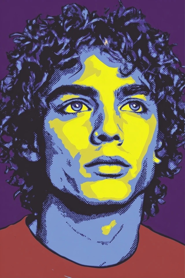 Pop art style suitable for music posters and retro advertising