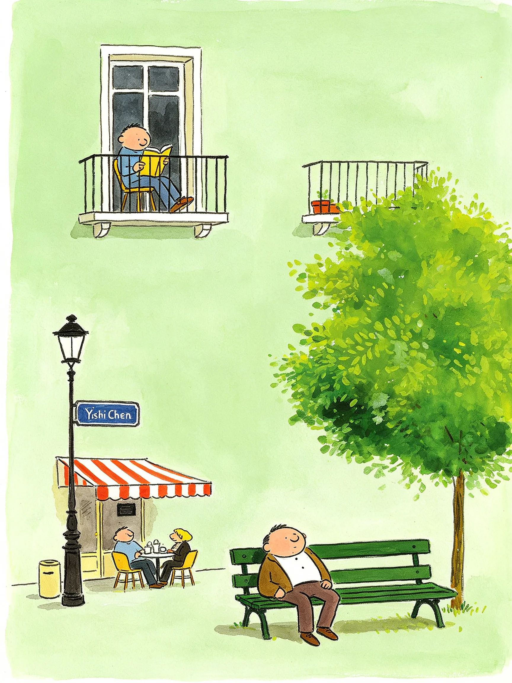 This fresh watercolor picture book showcases a healing lifestyle aesthetic