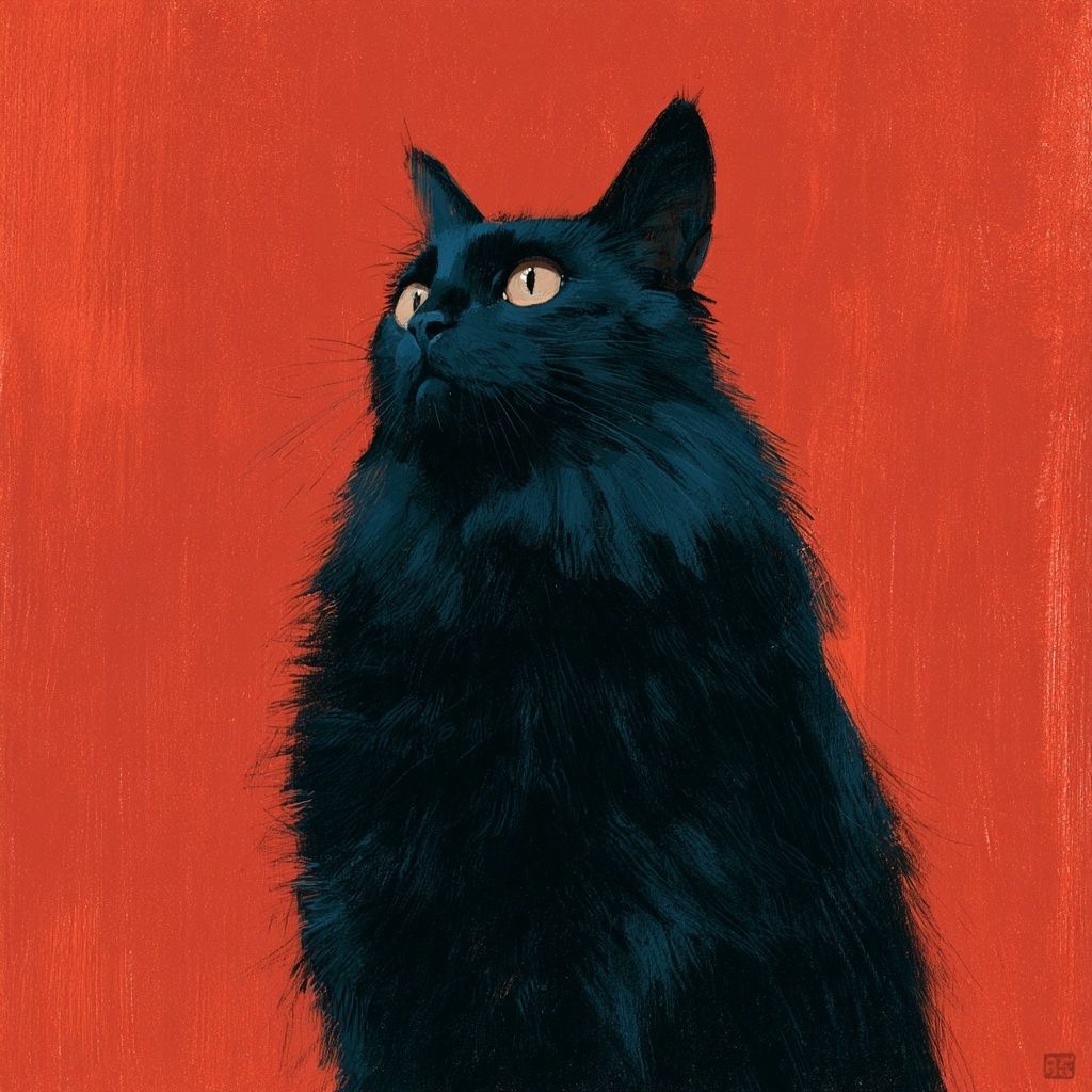 unique310838 a partagé une œuvre créative mettant en scène un chat
