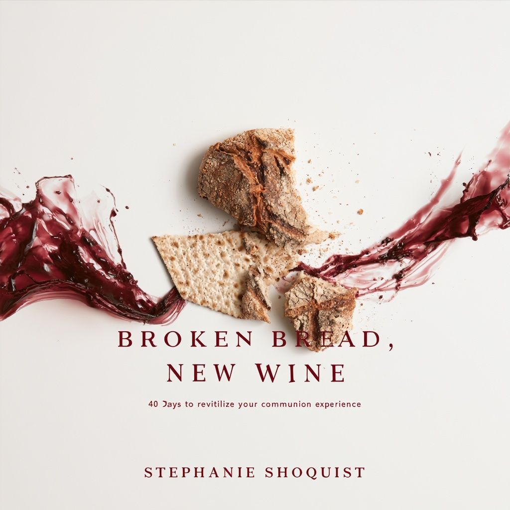 Broken Bread, New Wine by Stephanie Shoquist, 40 days to revitalize your communion experience