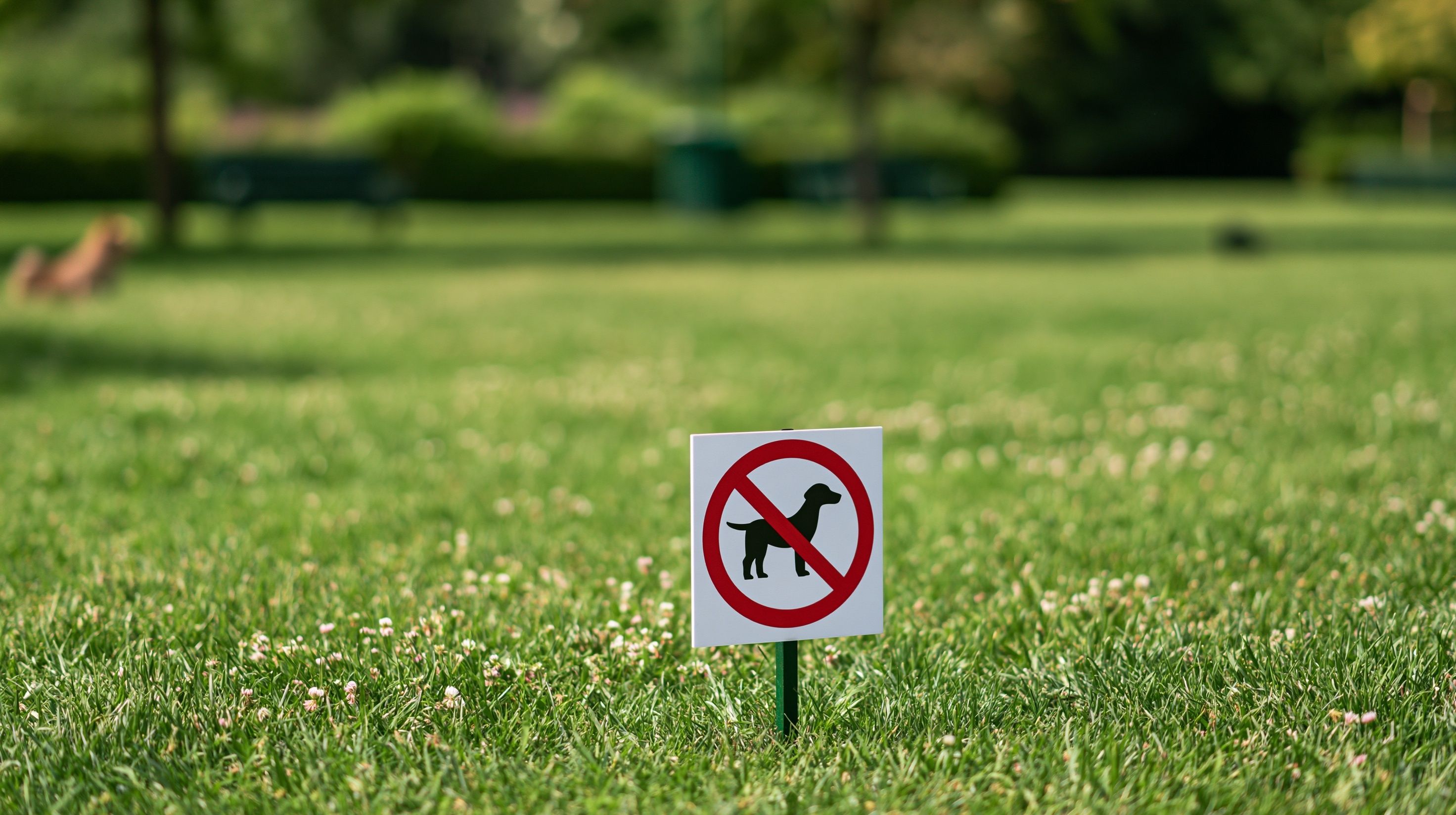 No dogs allowed in the park