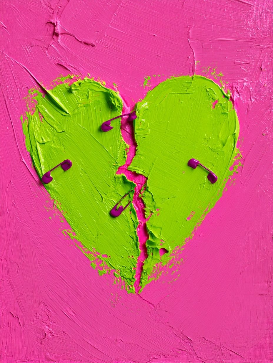현대 팝 아트와 순수 미술이 융합된 로맨틱한 표지 일러스트
