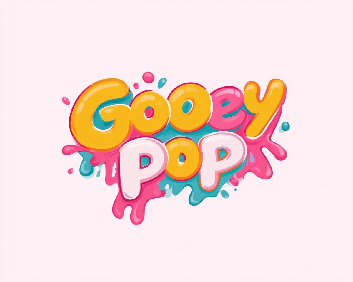 Colorful graffiti logo of GoOeY PoP
