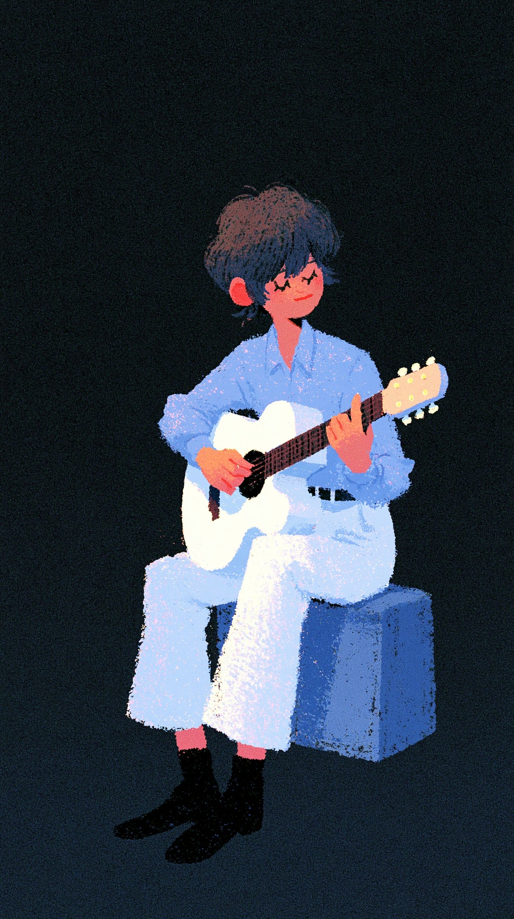 Illustration of a female singer