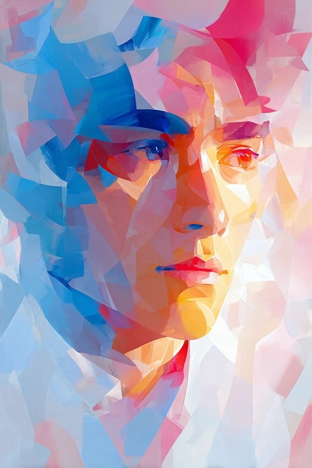 Vibrant low-poly digital painting