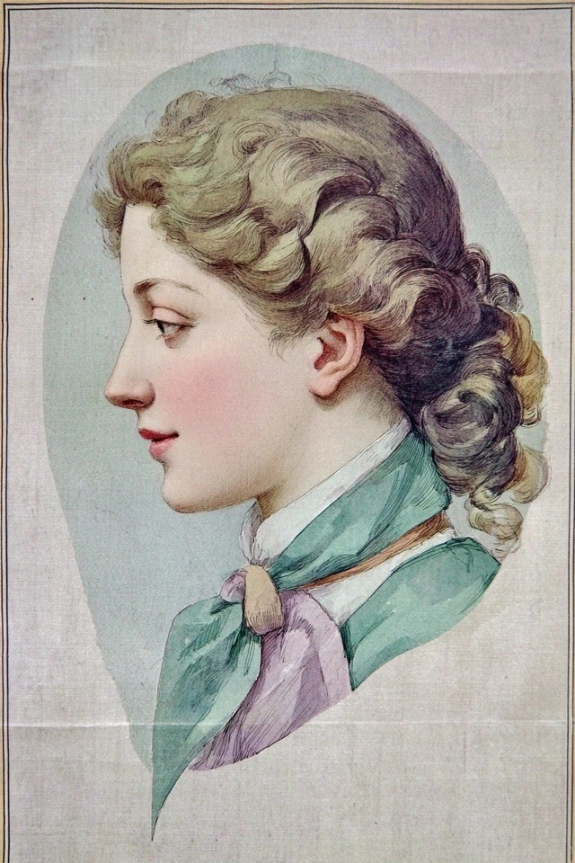 Vintage illustration featuring soft watercolor effects and elegant line design