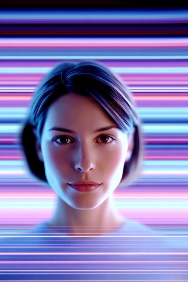 A sleek digital aesthetic design suitable for tech branding and AI interfaces