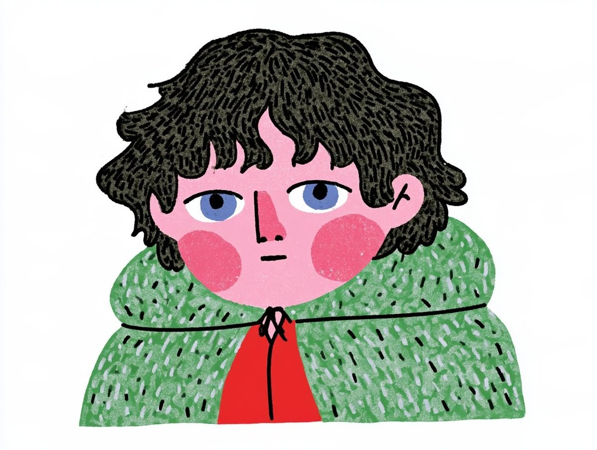 A modern style character illustration